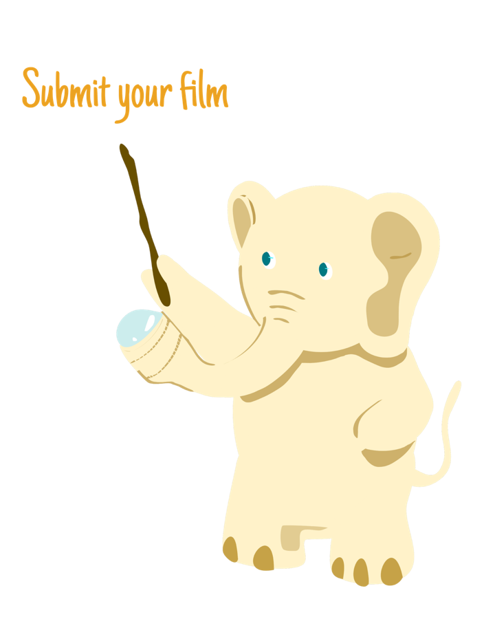 YICFF Mascot — encouraging filmmakers to submit